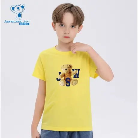 VK真维斯童装夏季款 宽松时尚男童休闲短袖针织T恤上衣图片