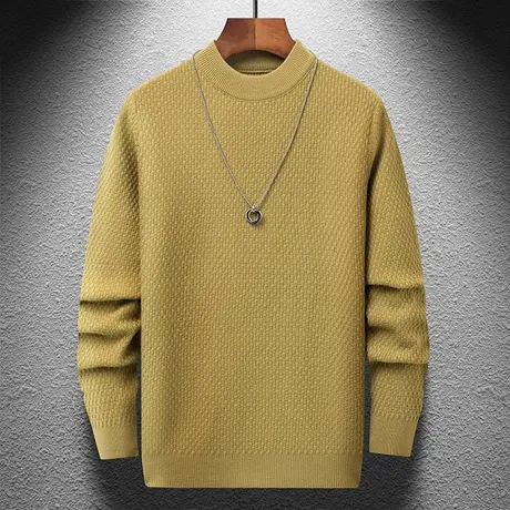 半高领毛衣男士秋冬季加厚针织打底衫内搭冬款保暖青年百搭上衣服图片