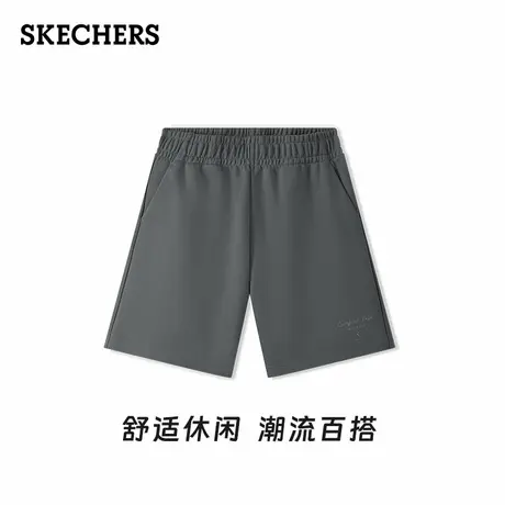 Skechers斯凯奇2025夏季新款短裤休闲针织裤子舒适百搭松紧裤腰图片