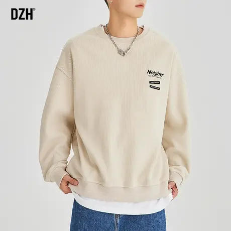 男士今年流行卫衣2023新款爆款秋季外套男秋装米色上衣美式情侣装图片