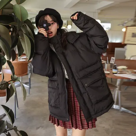 【6折清仓】加厚国潮黑色白鸭绒羽绒服女冬2022年新款设计感外套图片