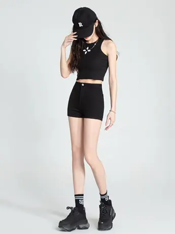 清仓捡漏百搭牛仔短裤女高腰春夏新款韩版百搭a字弹力辣妹热裤商品大图