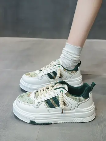 秘密森林小白鞋女2023年秋季新款百搭休闲运动鞋爆款厚底板鞋子女商品大图