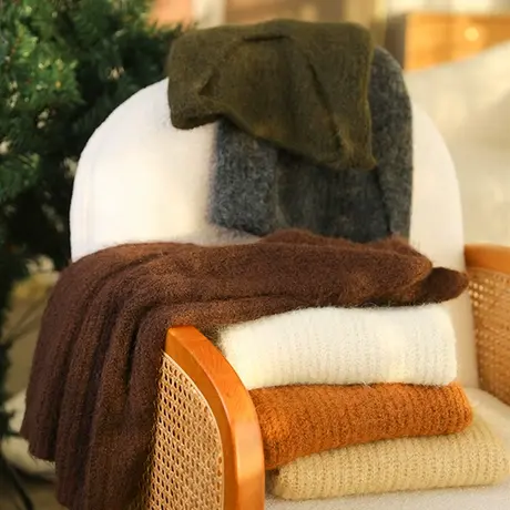 享永子【牛气冲天】90%牦牛绒混纺花纱42支针织毛衣马夹背心女春图片