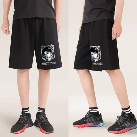 秀洛进击的巨人自由之翼周边短裤动漫周边学生宽松百搭夏季五分裤商品大图