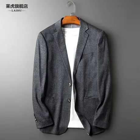 春季新款休闲西装男士外套商务韩版百搭单件小西服男装上衣修身薄商品大图