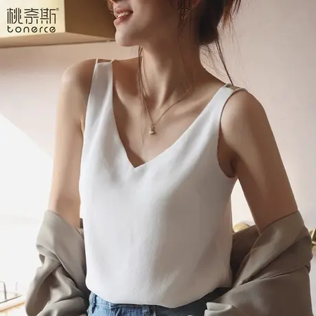 背心女夏外穿带胸垫文胸一体无袖西装内搭打底美背上衣2023新款商品大图