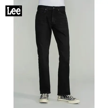 Lee商场同款22秋冬新品743舒适中腰男版黑牛仔裤LMB1007433YS-207商品大图