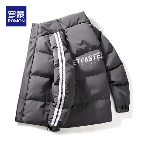 罗蒙2023加厚棉服男冬季新款面包服潮牌立领基础百搭棉衣短款外套图片