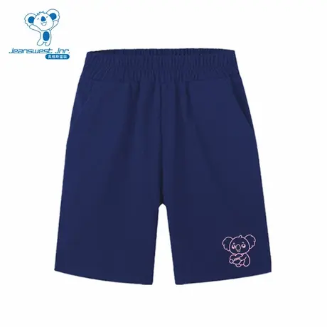 VS真维斯女童装 2025夏季新款可爱树袋熊印花日常简约风童装短裤图片