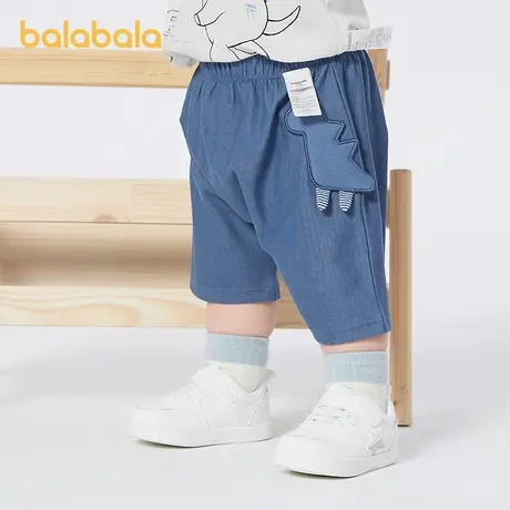 巴拉巴拉宝宝裤子婴儿裤子男童休闲裤女童短裤2025新款夏季时尚萌商品大图