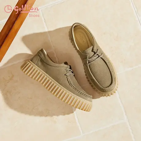 【好物体验专享】金利来厚底休闲鞋女2025秋季新款女鞋复古饼干鞋商品大图