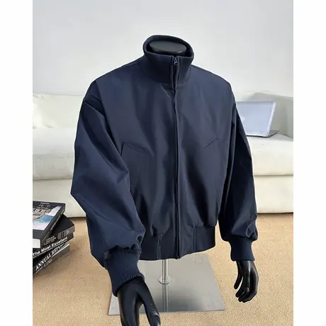 bomber飞行夹克外套男款秋季潮牌痞帅cleanfit廓形短款高街棒球服商品大图