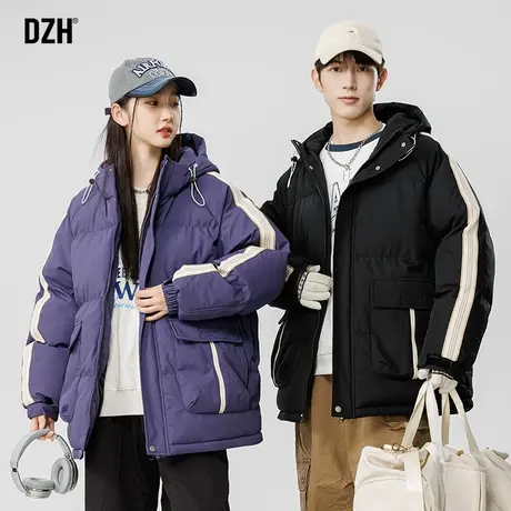 情侣装冬季棉服男潮牌2023新款加厚面包服保暖棉衣外套冬装高级感商品大图