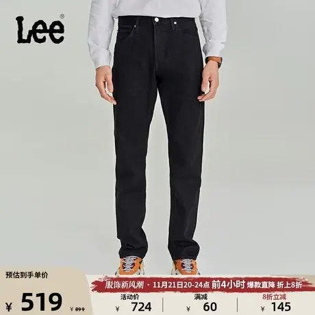 Lee商场同款23秋冬新品726标准直脚经典黑色男牛仔裤LMB1007263YS图片