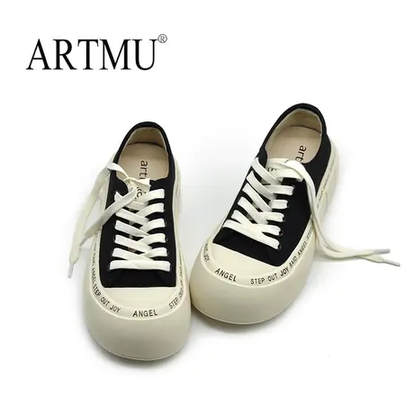 Artmu阿木小白鞋女款夏季鞋子2023新款爆款厚底板鞋帆布鞋女夏款图片