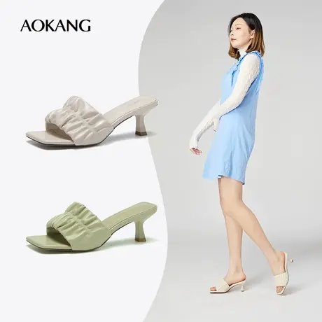 奥康女鞋 百搭夏季气质潮流百搭时尚日常外穿时装凉鞋凉拖鞋商品大图