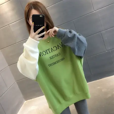 卫衣服2024年新款女装春秋季上衣春装宽松女士薄款外套中长款爆款图片