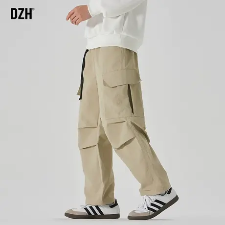 男士美式工装裤潮牌男2023新款秋季休闲裤子直筒宽松登山裤伞兵裤商品大图
