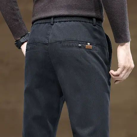 秋冬季男装男款弹力直筒休闲裤子春秋款修身商务西装西裤2024新款商品大图