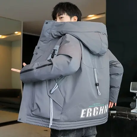 羽绒棉服男士冬季连帽户外棉衣潮牌抗寒保暖工装加厚冲锋衣外套男商品大图