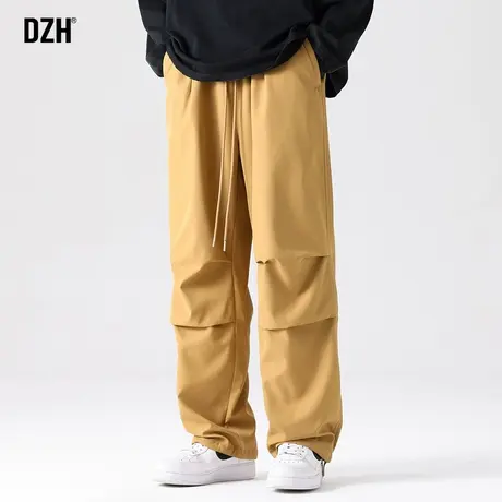 男士直筒工装裤男春季休闲裤子2024年新款束脚裤百搭伐木裤阔腿裤商品大图