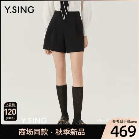 【商场同款】Y.SING衣香丽影2023年秋季新款黑色短裤YKZ12307217图片