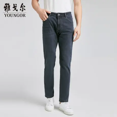 雅戈尔 商场同款官方商务男藏青休闲系列牛仔裤YCXZ330476FWY商品大图