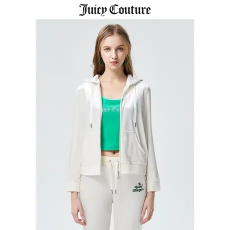 Juicy Couture橘滋外套女2023春季新款美式丝绒夹克女天鹅绒外套商品大图