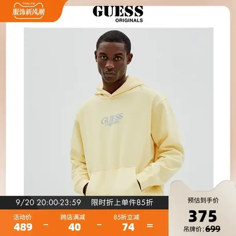 GUESSOriginals秋季男女同款刺绣百搭oversize卫衣M2GQ06K9YH6图片