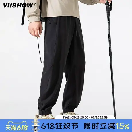 VIISHOW山系户外休闲裤子男2025春秋季直筒百搭高街vibe潮牌长裤商品大图