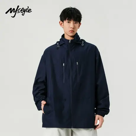 MJ STYLE美式防晒衣男2025夏季新款防紫外线户外防晒服纯色皮肤衣商品大图