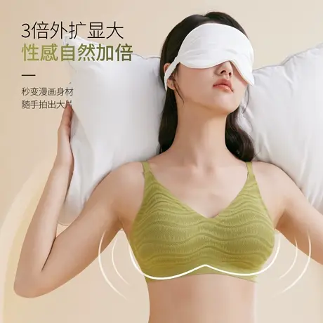 外扩文胸漫画身材内衣女感蕾丝加厚杯小胸显大聚拢软支撑舒适侧收商品大图