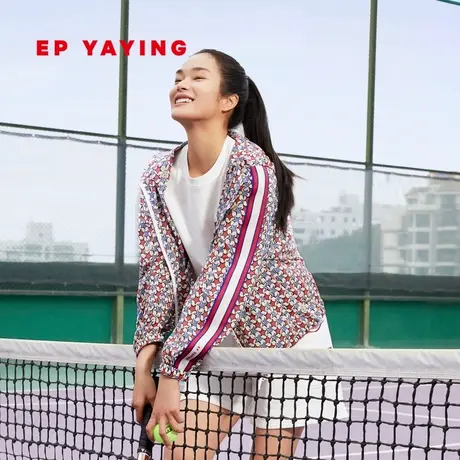 EP YAYING雅莹女装 时尚运动轻薄宽松连帽外套 2023夏装新款1328A图片