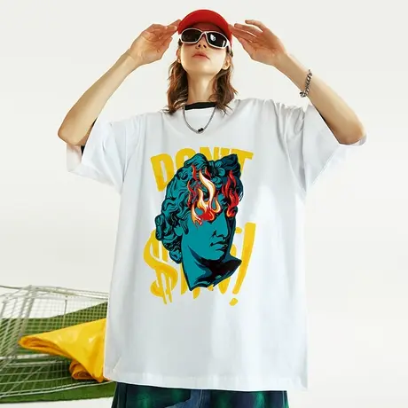 Nuthink美式街头西海岸宽松潮流短袖T恤男潮牌大码半袖男款夏季潮图片