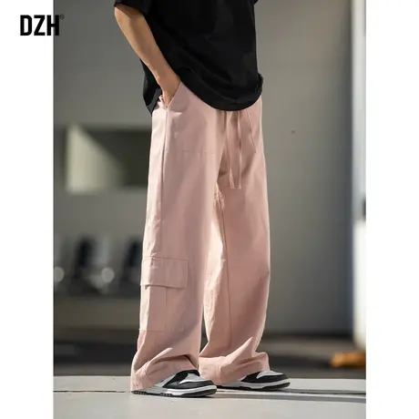 男士高街痞帅裤子男春秋款2024新款美式工装裤休闲裤长裤运动男裤商品大图