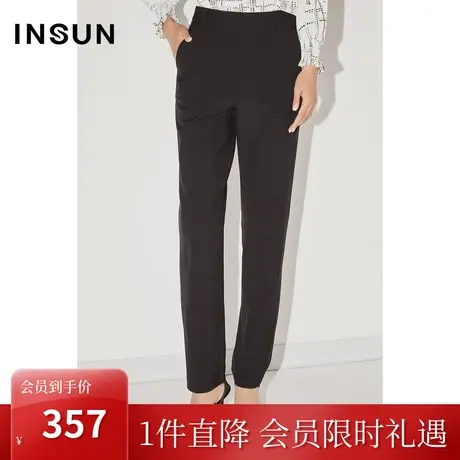 恩裳COVER冬季2022黑科技保温纱蓬松空气层舒适体感休闲裤女图片