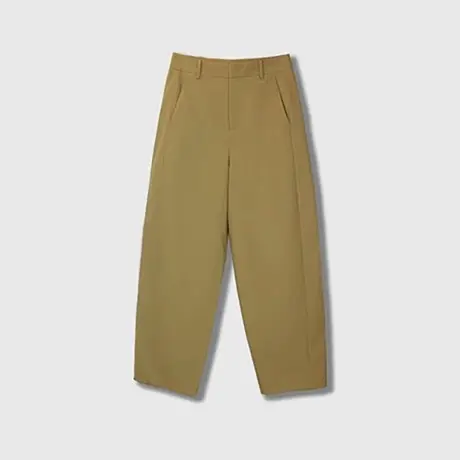 休闲哈伦裤女2023秋季新款粉色时尚韩版宽松西裤高腰显瘦镰刀裤子图片