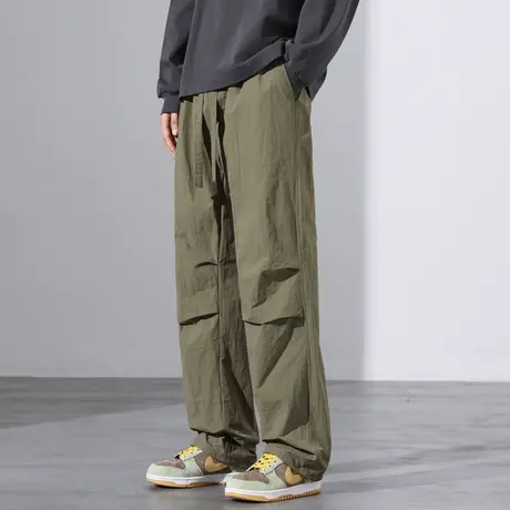 冲锋裤男夏季薄款直筒登山裤美式机能运动休闲伐木伞兵工装长裤子商品大图