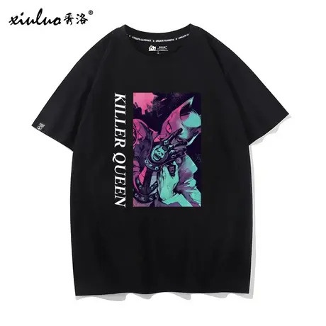 秀洛jojo的奇妙冒险衣服我不做人了T恤男女短袖吉良吉影印花cos服图片