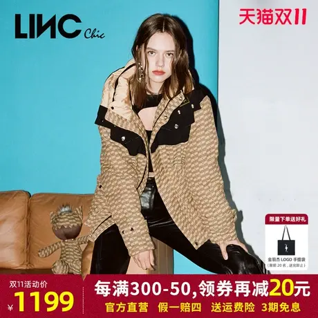 2023金羽杰新款LINC设计师联名X胶囊系列反季女款短款派克羽绒服商品大图