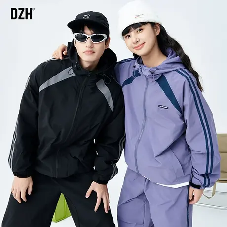 男士冲锋衣情侣款美式休闲外套男2023年新款工装夹克登山服防风衣商品大图