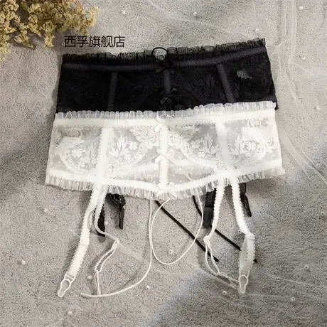 新款复古欧美重工绣花腰封性感情趣吊袜内衣可调节吊袜带forlove商品大图