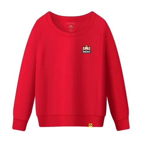 Ohlyah品牌休闲纯棉女装卫衣韩版卡通小猪本命新年圆领工班服定制图片