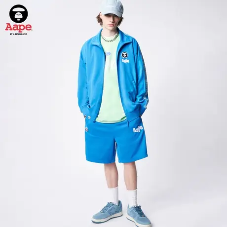 Aape旗舰店男装春夏串标字母猿颜图案休闲短裤6992XXK商品大图