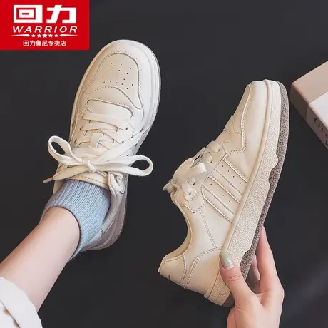 回力女鞋小白鞋女2023新款春季百搭秋季鞋子女德训鞋低帮运动板鞋商品大图