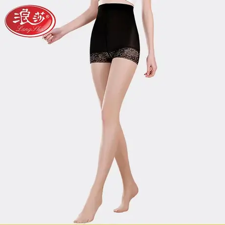 浪莎连裤袜防勾丝防狼丝袜女士薄款夏季光腿神器安全裤菠萝袜大码商品大图