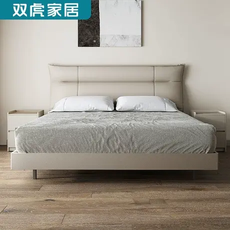 双虎意式轻奢皮艺床主卧大床简约现代软包床双人高箱储物床23211商品大图