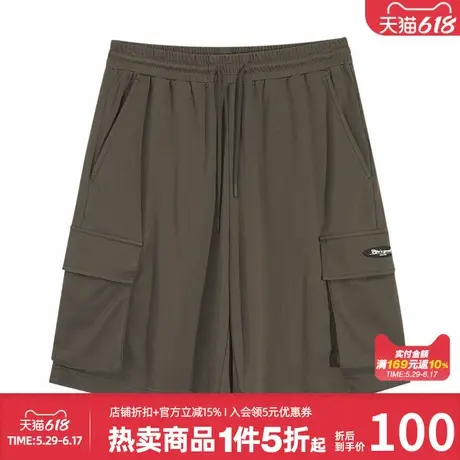 美特斯邦威男款夏季大贴袋针织短裤宽松休闲舒适时尚百搭纯棉裤子商品大图