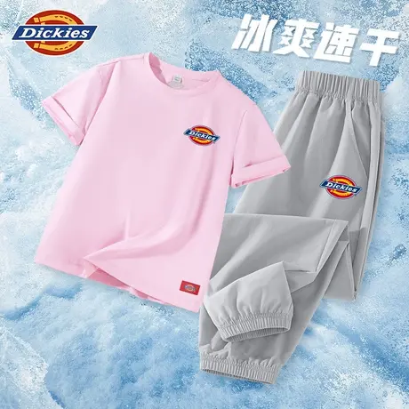 Dickies童装女童套装儿童凉感速干两件套男孩夏季轻薄运动夏装潮A商品大图